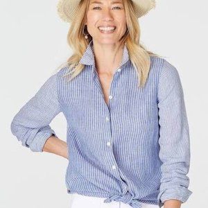 J. Jill Love Linen Essential Shirt Size Medium